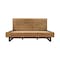 Armen Living Aldo King Size Brown Oak Wood Platform Bed Frame with Black Metal Legs LCAOBDBRKG - alternate 1